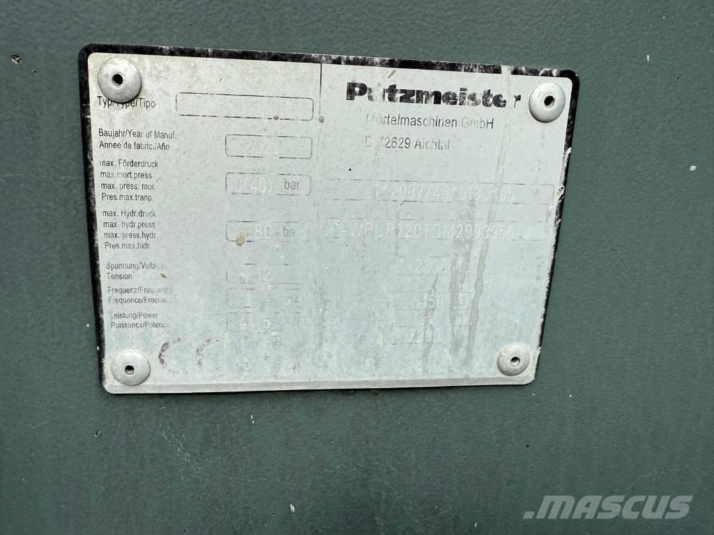 Putzmeister P 720 TD Betonipumppuautot