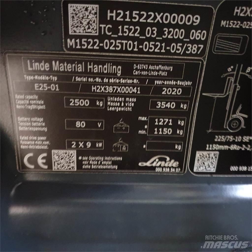 Linde E25 Sähkötrukit
