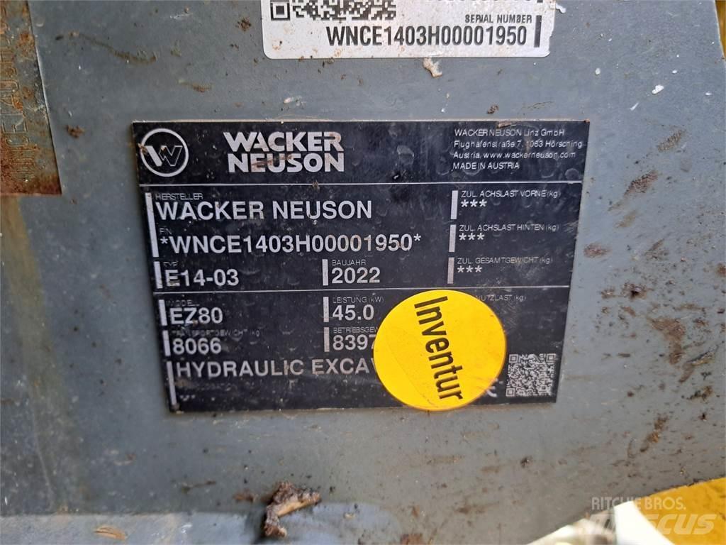 Wacker Neuson EZ80 Telakaivukoneet