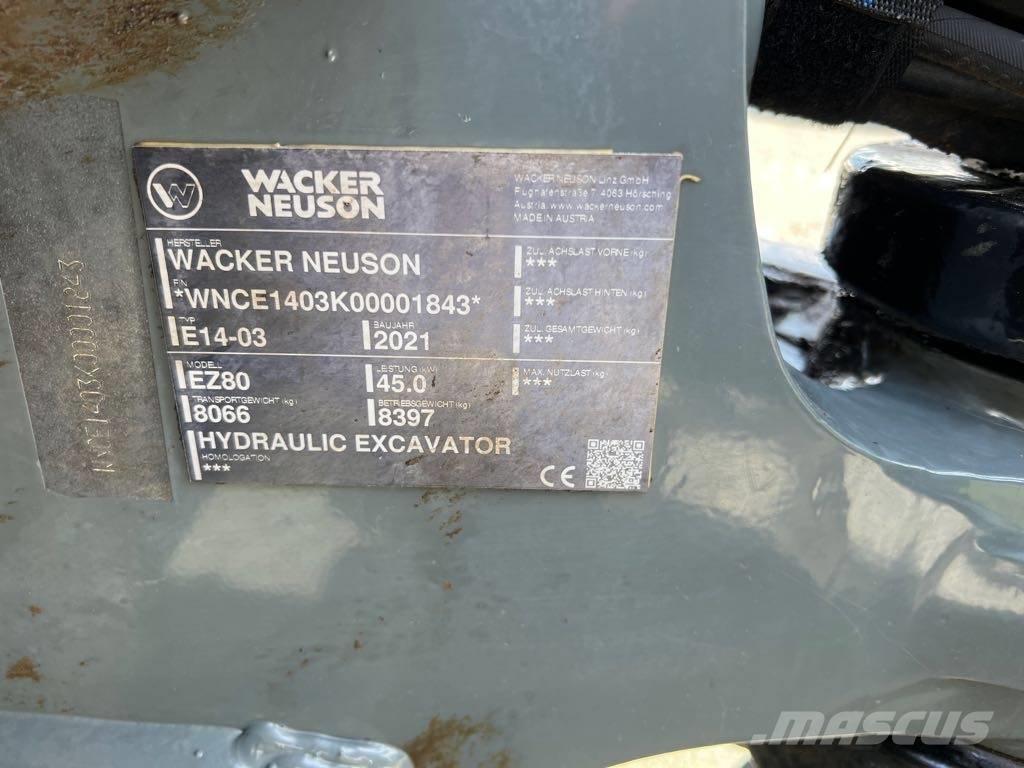 Wacker Neuson EZ80 Telakaivukoneet