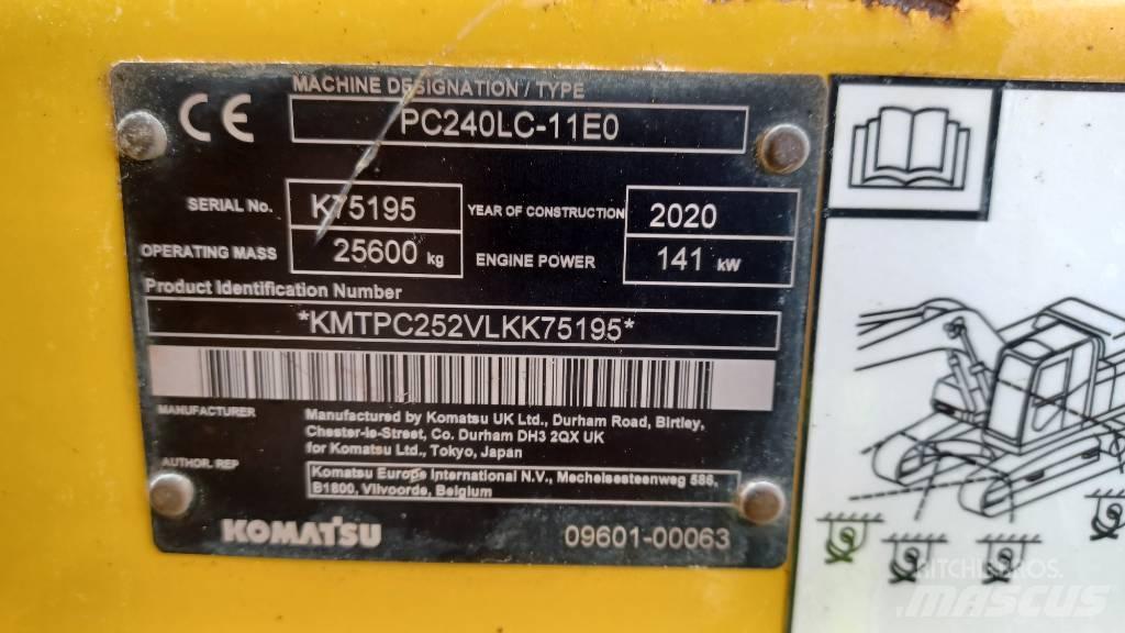Komatsu PC240LC-11 Telakaivukoneet