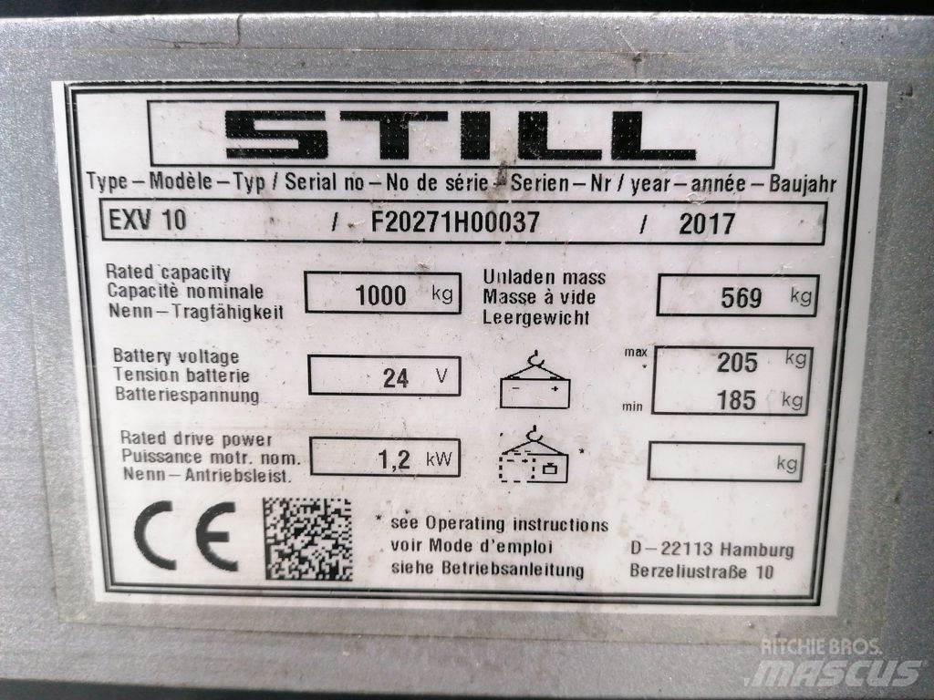 Still EXV10 Käyden ajettavat pinoamistrukit