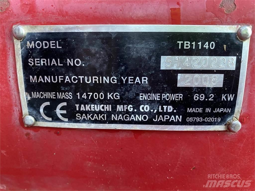 Takeuchi TB1140 Telakaivukoneet
