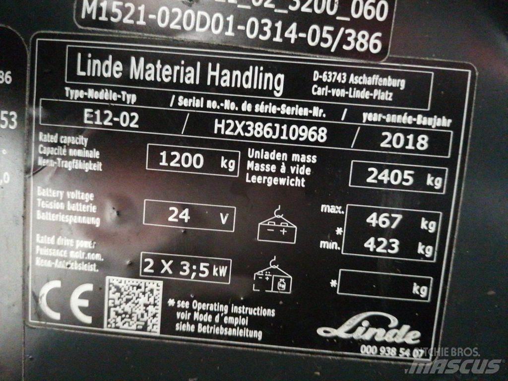 Linde E12-02 Sähkötrukit