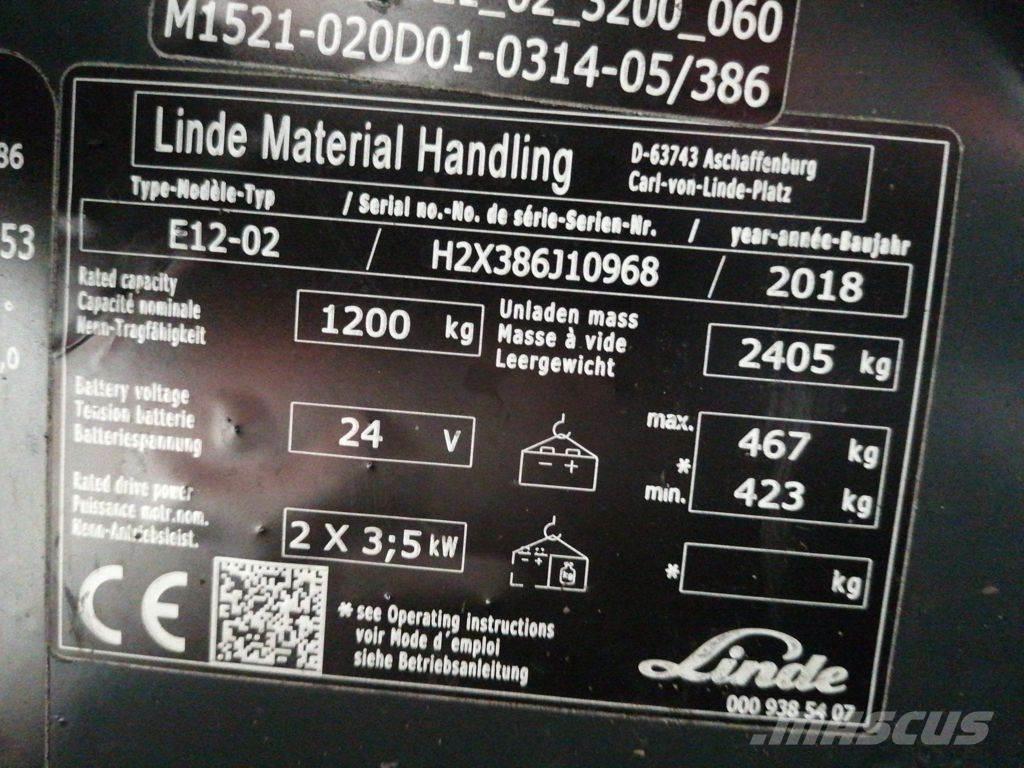Linde E12-02 Sähkötrukit