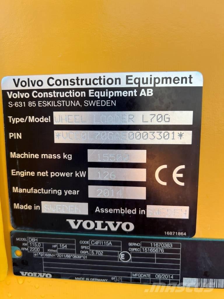 Volvo L 70 G Pyöräkuormaajat