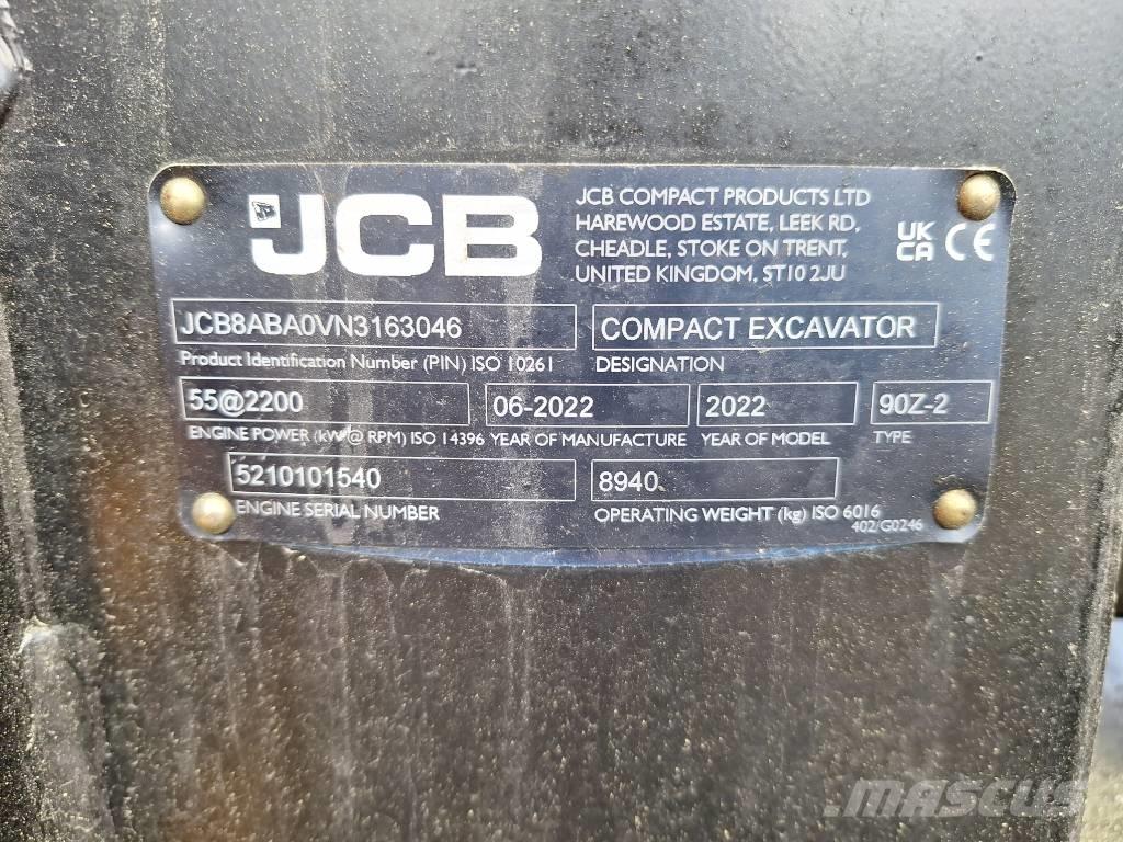 JCB 90 Z-2 Midikaivukoneet 7t - 12t