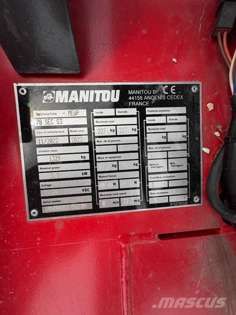 Manitou 78 SEC Saksilavat