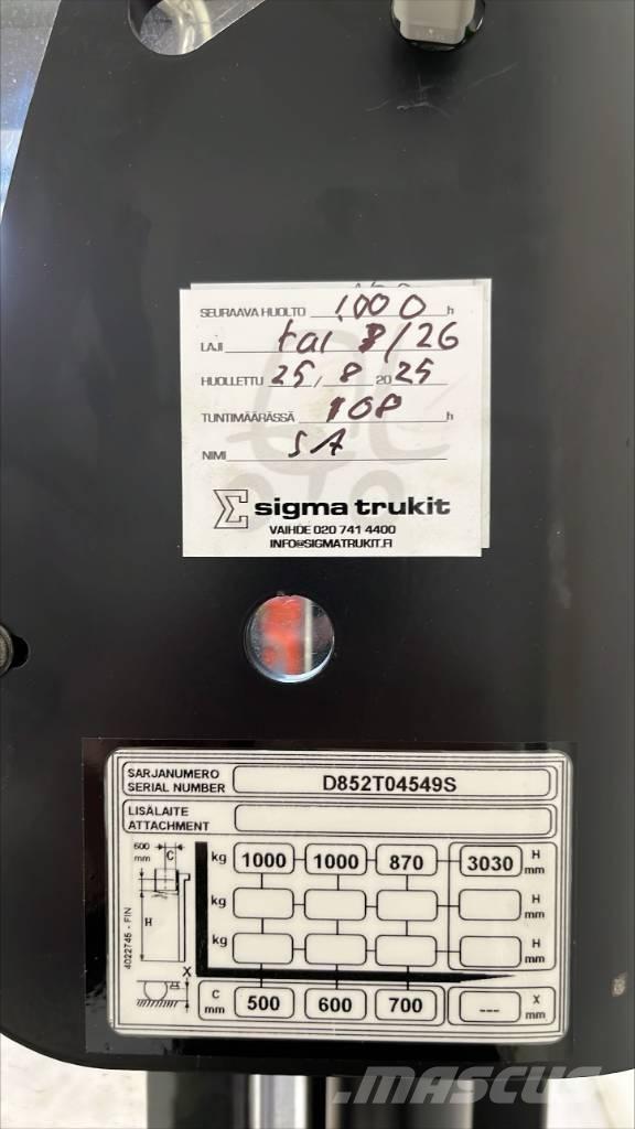 Yale MS 10 Käyden ajettavat pinoamistrukit