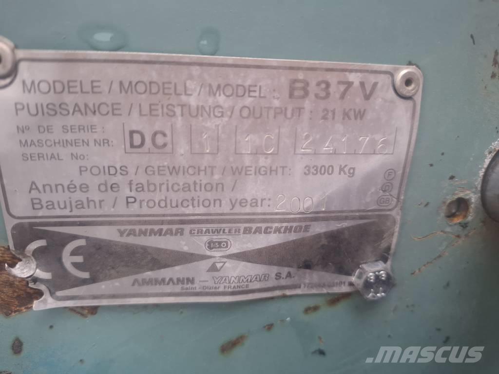 Yanmar B 37 V Minikaivukoneet < 7t