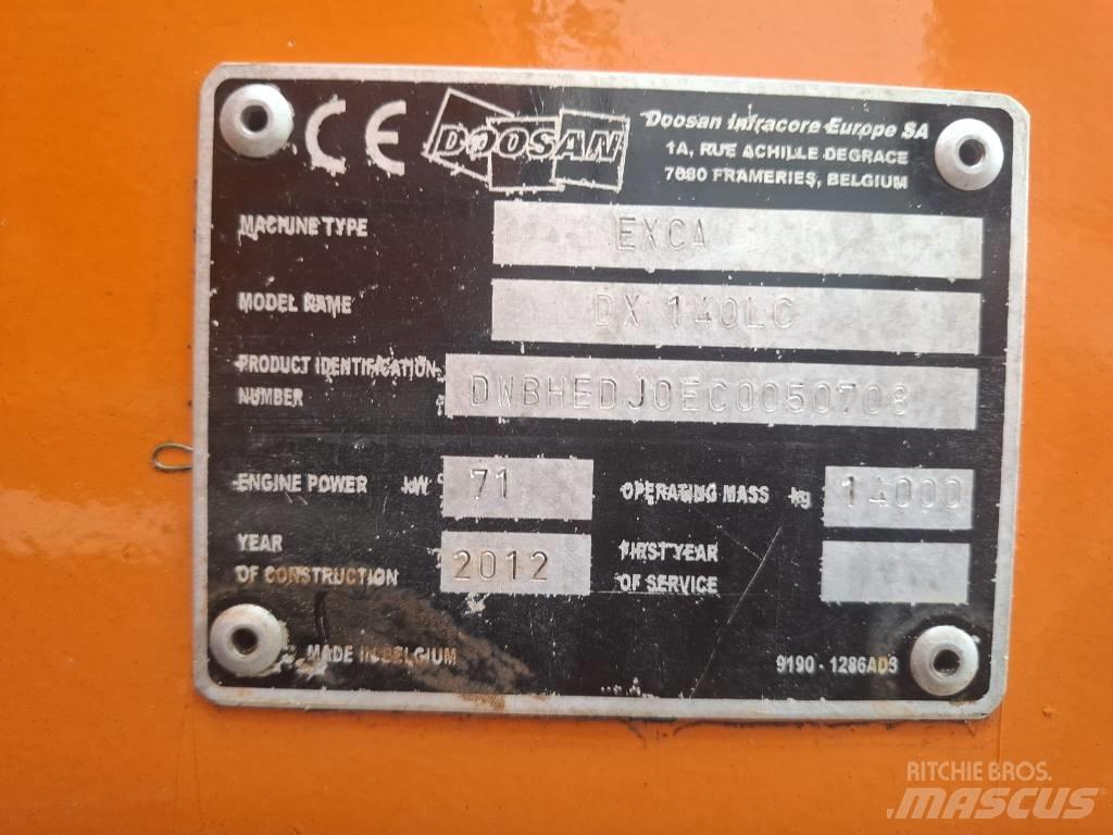 Doosan DX 140 LC Telakaivukoneet