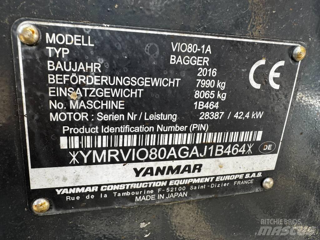 Yanmar ViO80-1A Midikaivukoneet 7t - 12t