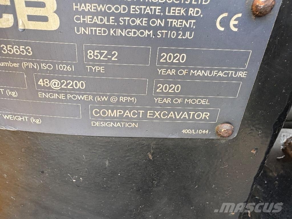 JCB 85 Z-2 Midikaivukoneet 7t - 12t