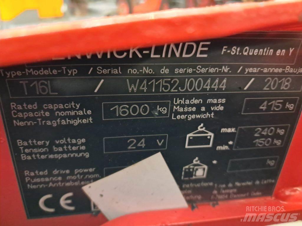 Linde T16L Lavansiirtotrukit