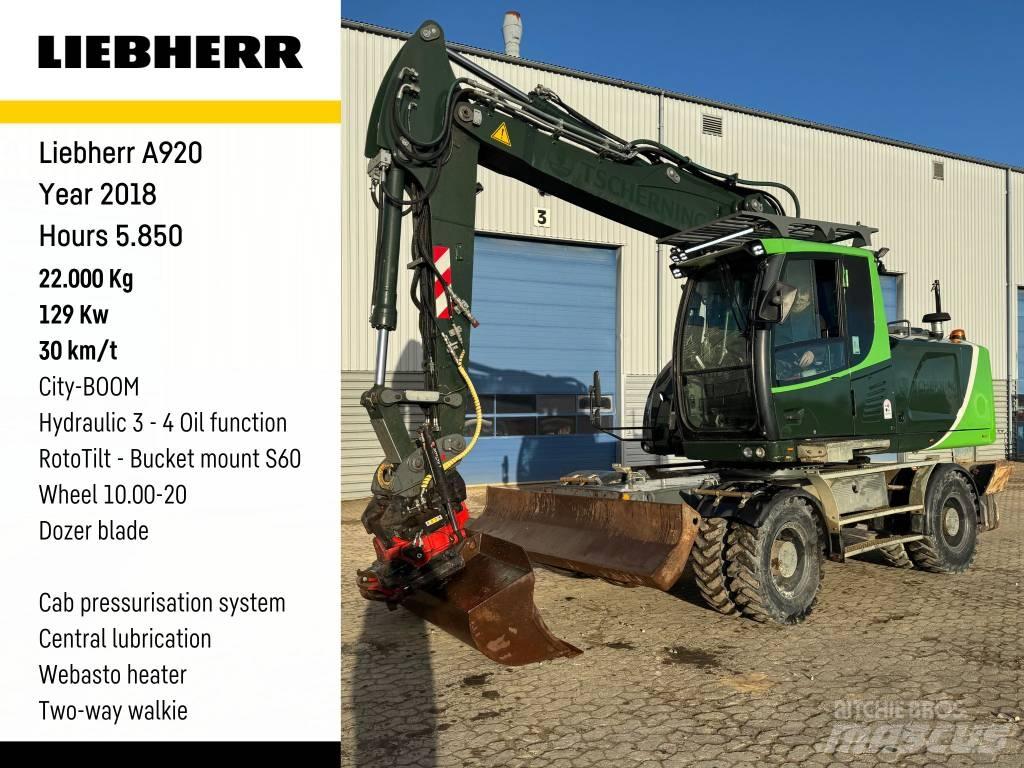 Liebherr A 920 Pyöräkaivukoneet