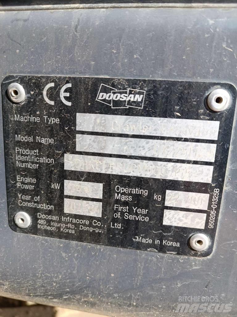 Doosan DX 225 LC-5 Telakaivukoneet