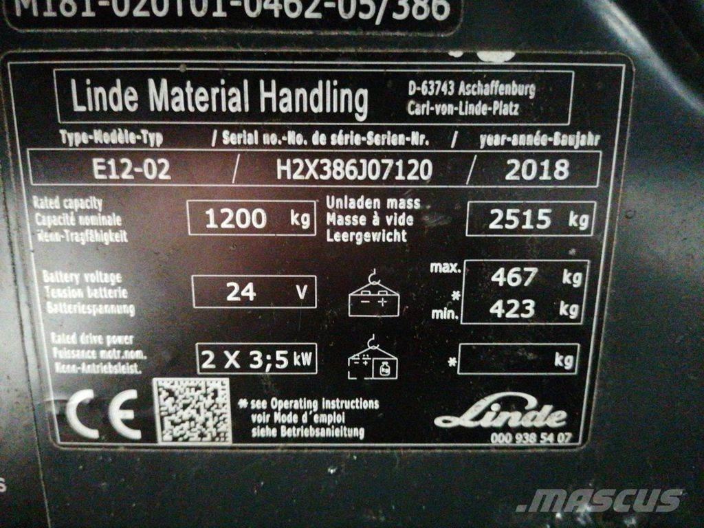 Linde E12-02 Sähkötrukit