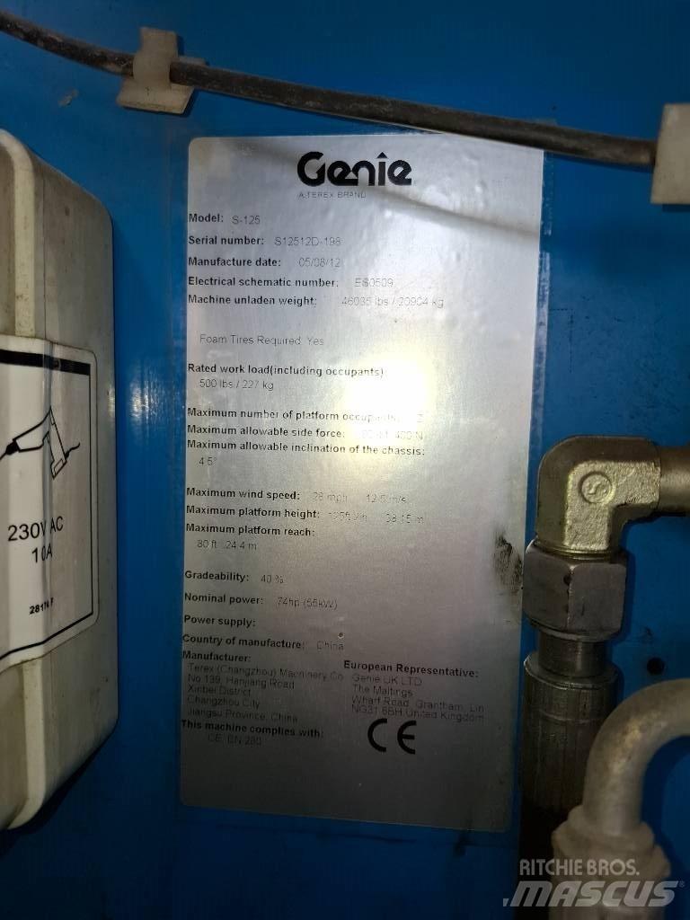 Genie S 125 Teleskooppipuominostimet