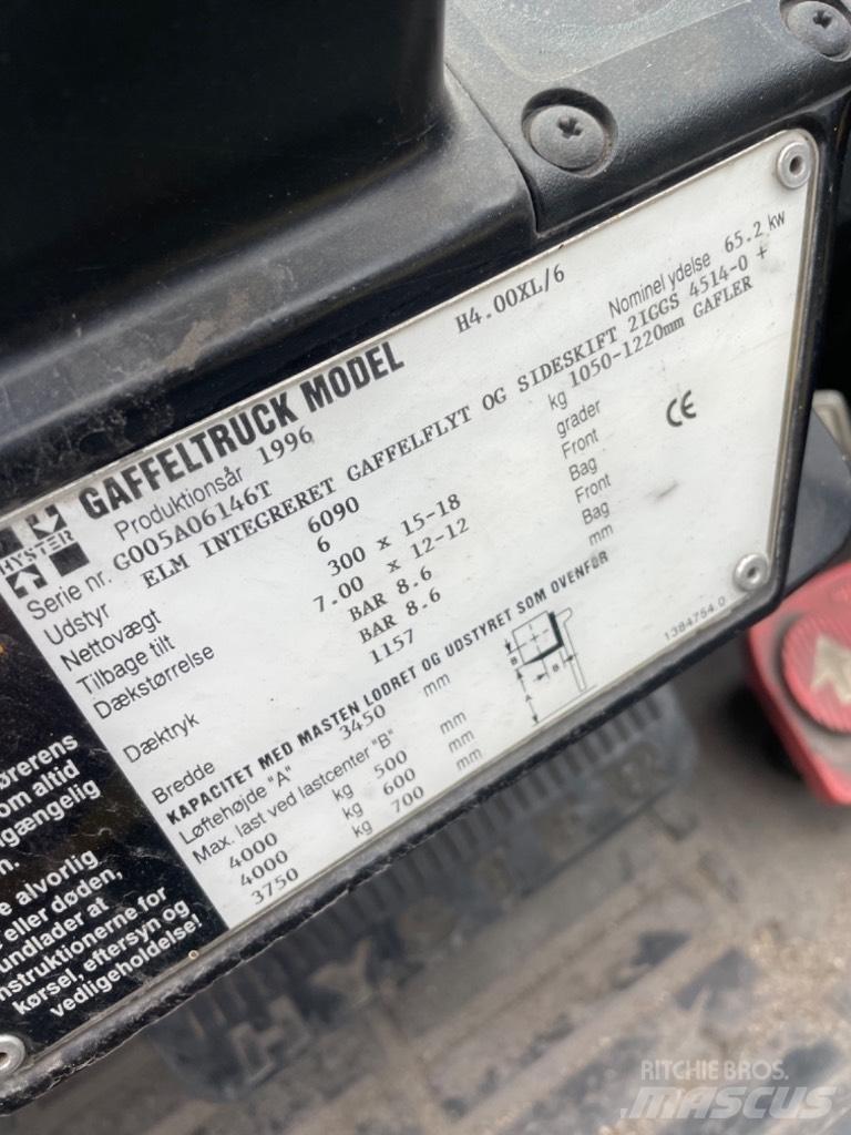 Hyster H 4.00 XL Nestekaasutrukit