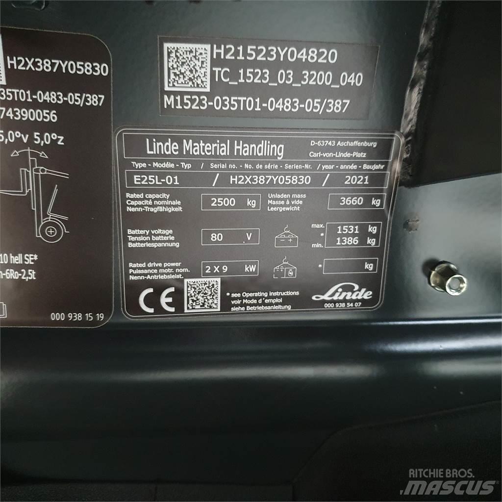 Linde E25L Sähkötrukit