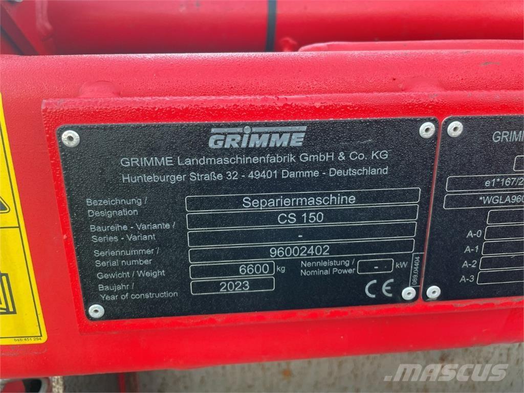 Grimme CS 150 Perunalaitteet - Muut