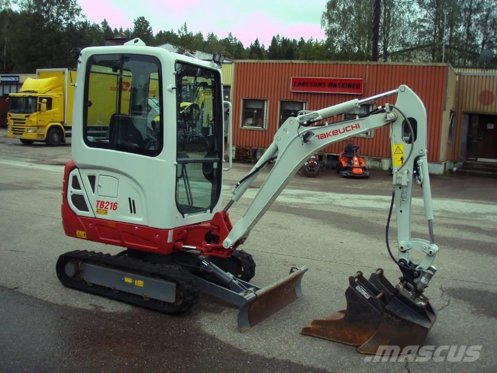 Takeuchi TB 216 Minikaivukoneet < 7t