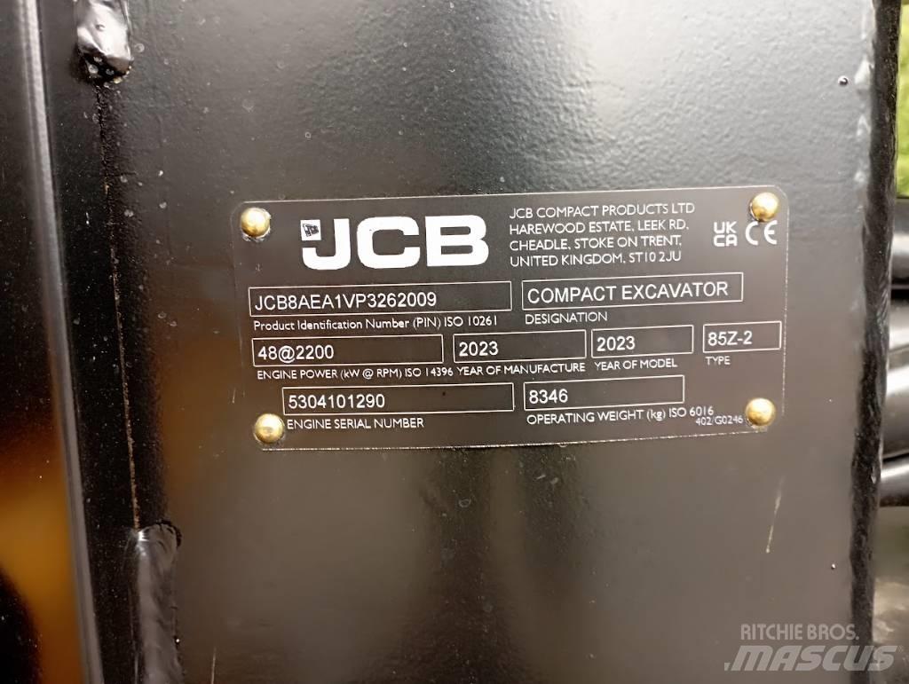 JCB 85Z Midikaivukoneet 7t - 12t