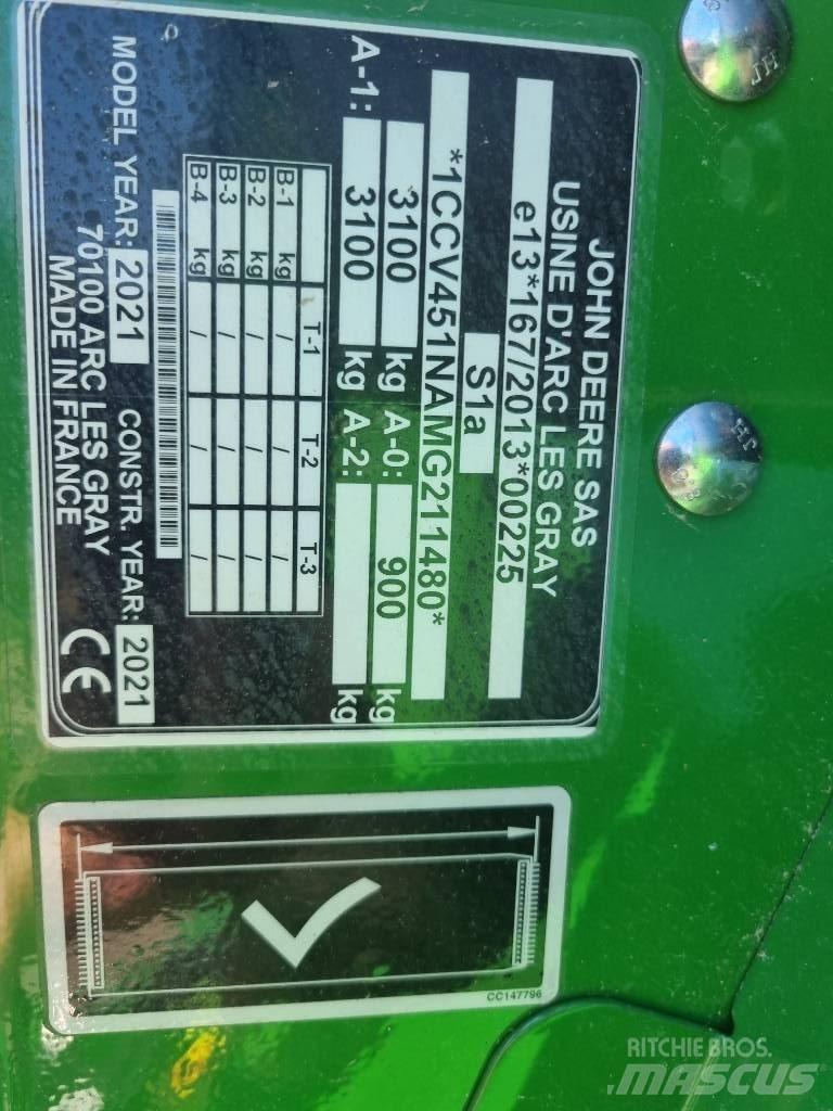 John Deere V451G Pyöröpaalaimet