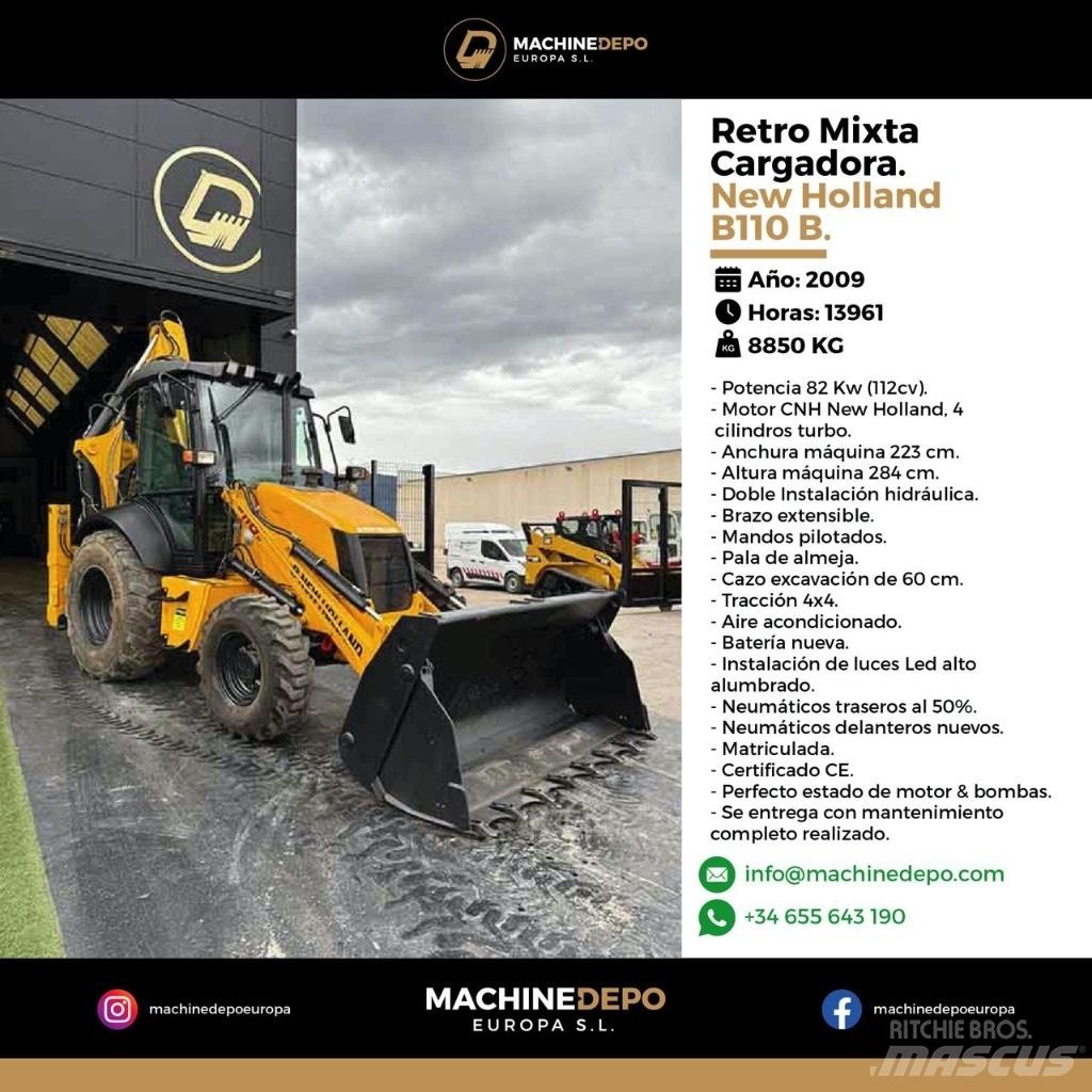 New Holland B 110 B Kaivurikuormaajat