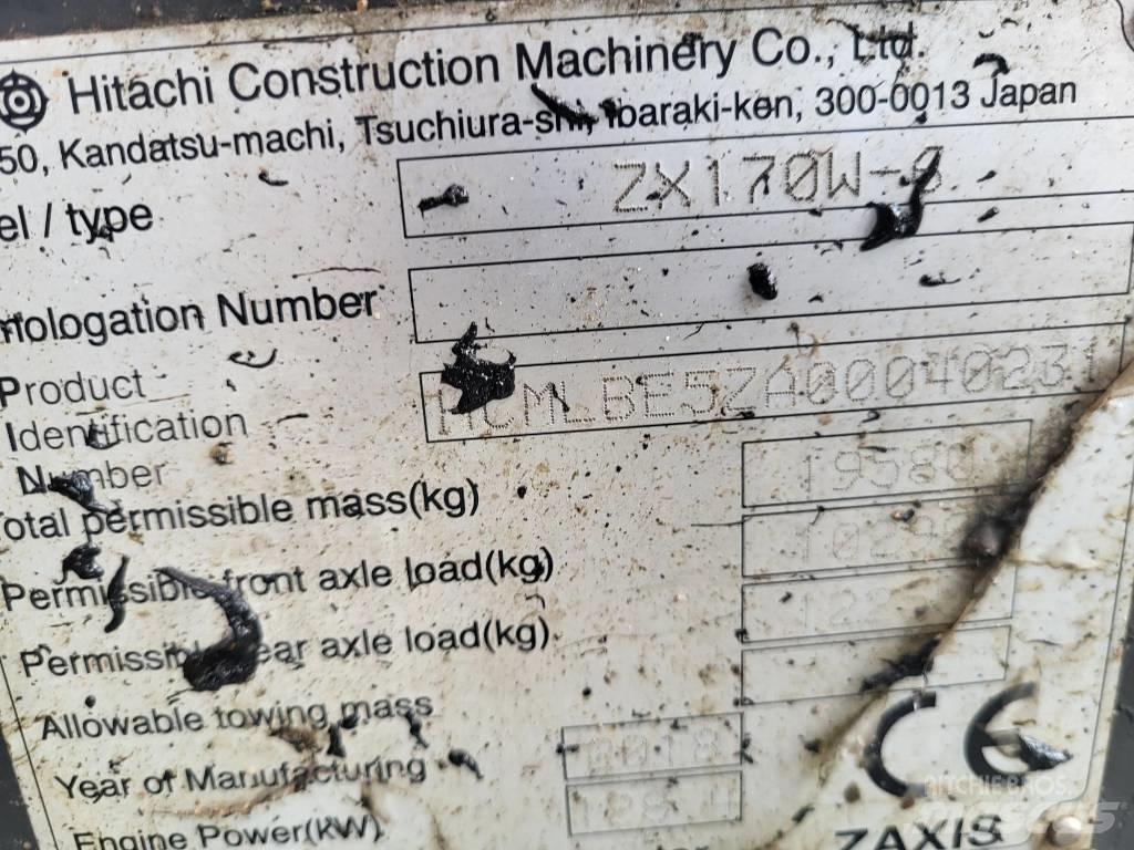 Hitachi ZX170W-6 Pyöräkaivukoneet