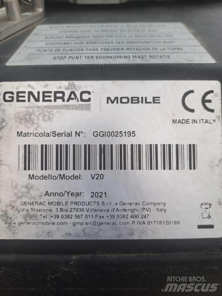 Pramac Generac V20 Valopylväät