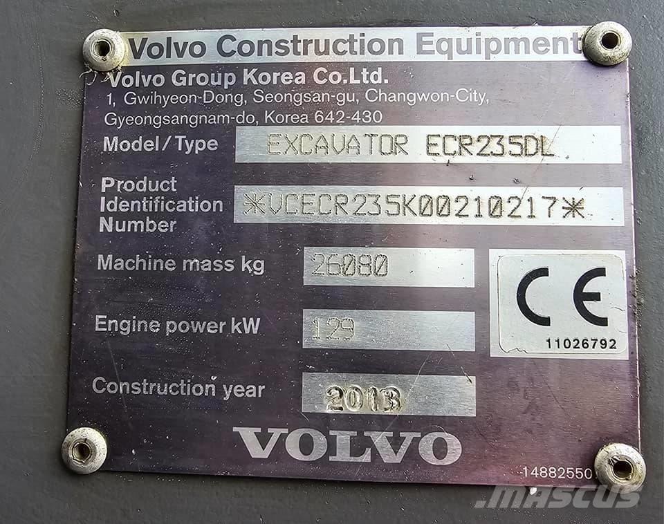Volvo ECR235 DL Telakaivukoneet