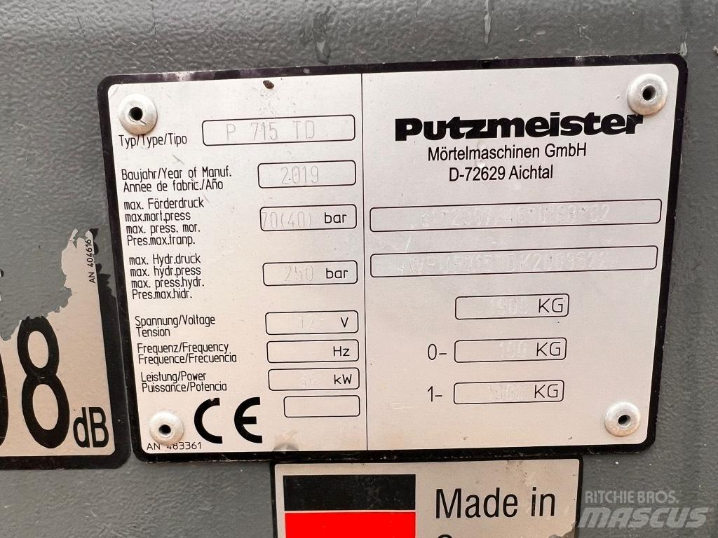 Putzmeister P 715 TD Betonipumppuautot