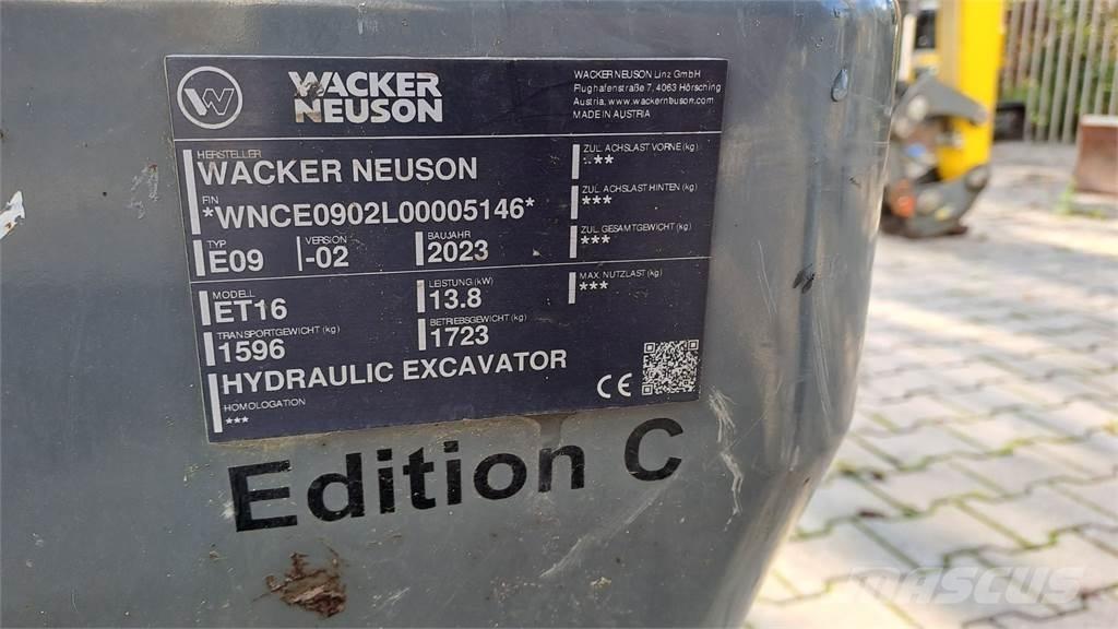 Wacker Neuson ET16 Telakaivukoneet