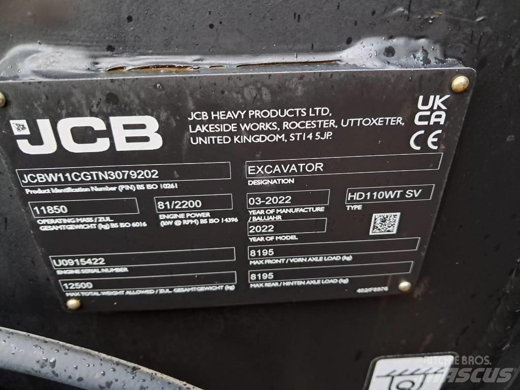 JCB HD110W Pyöräkaivukoneet