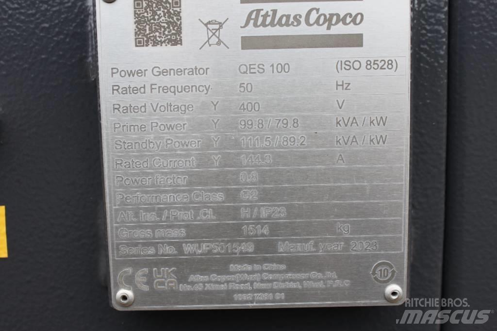 Atlas Copco QES 100 Dieselgeneraattorit
