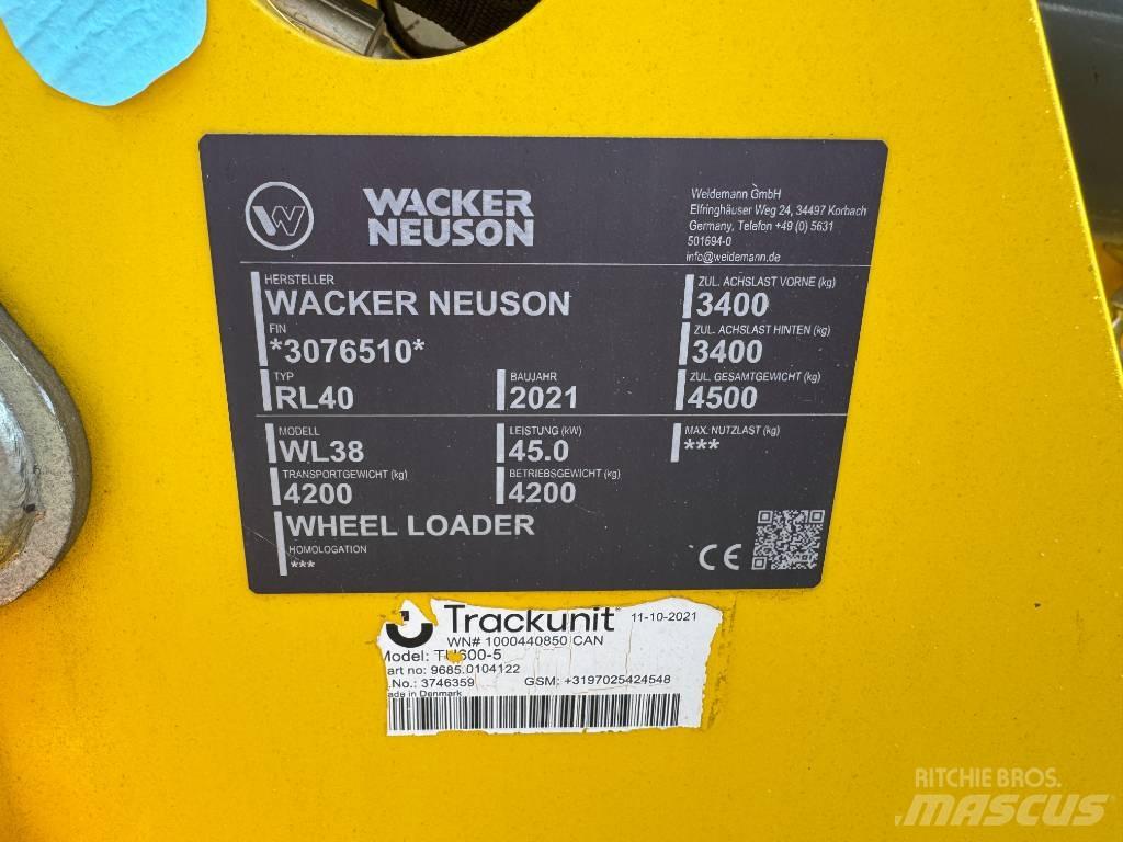 Wacker Neuson WL38 Pyöräkuormaajat