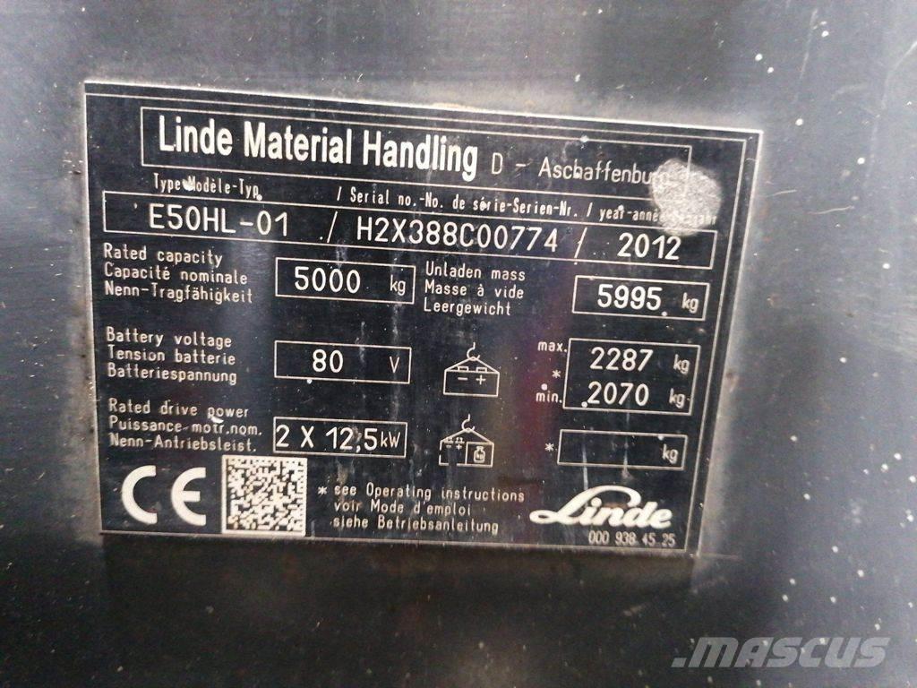 Linde E50HL-01 Sähkötrukit