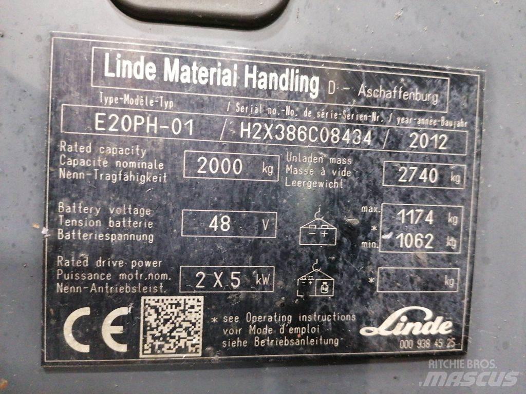 Linde E20PH-01 Sähkötrukit