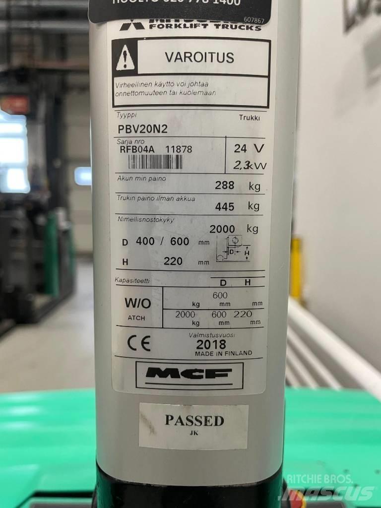 Mitsubishi PBV 20 N2 Lavansiirtotrukit ajotasolla
