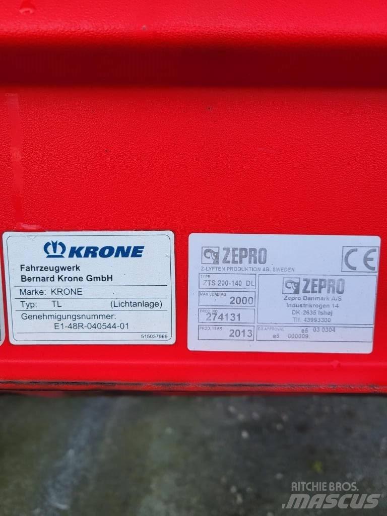 Krone SDP 27 Pressukapellipuoliperävaunut