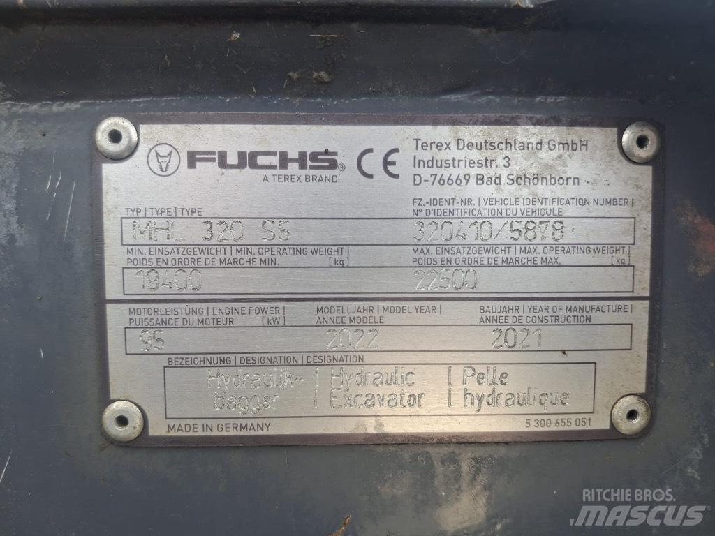 Terex Fuchs MHL320F Muut materiaalinkäsittelykoneet