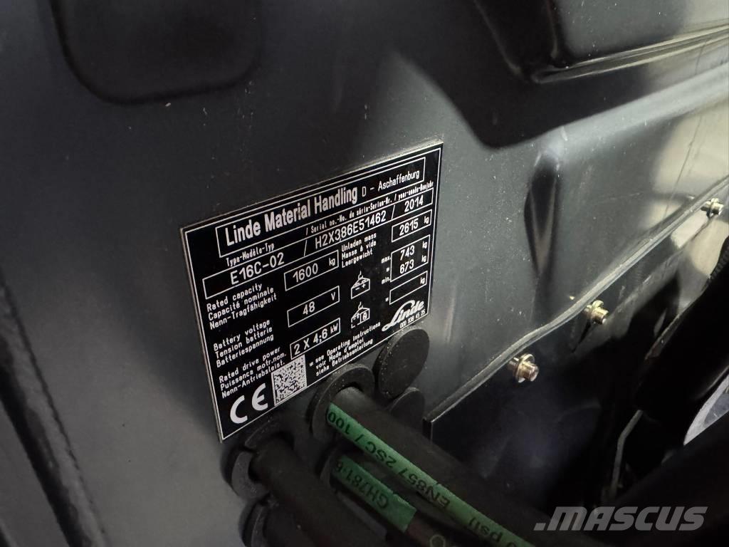 Linde E 16 C-02 Sähkötrukit