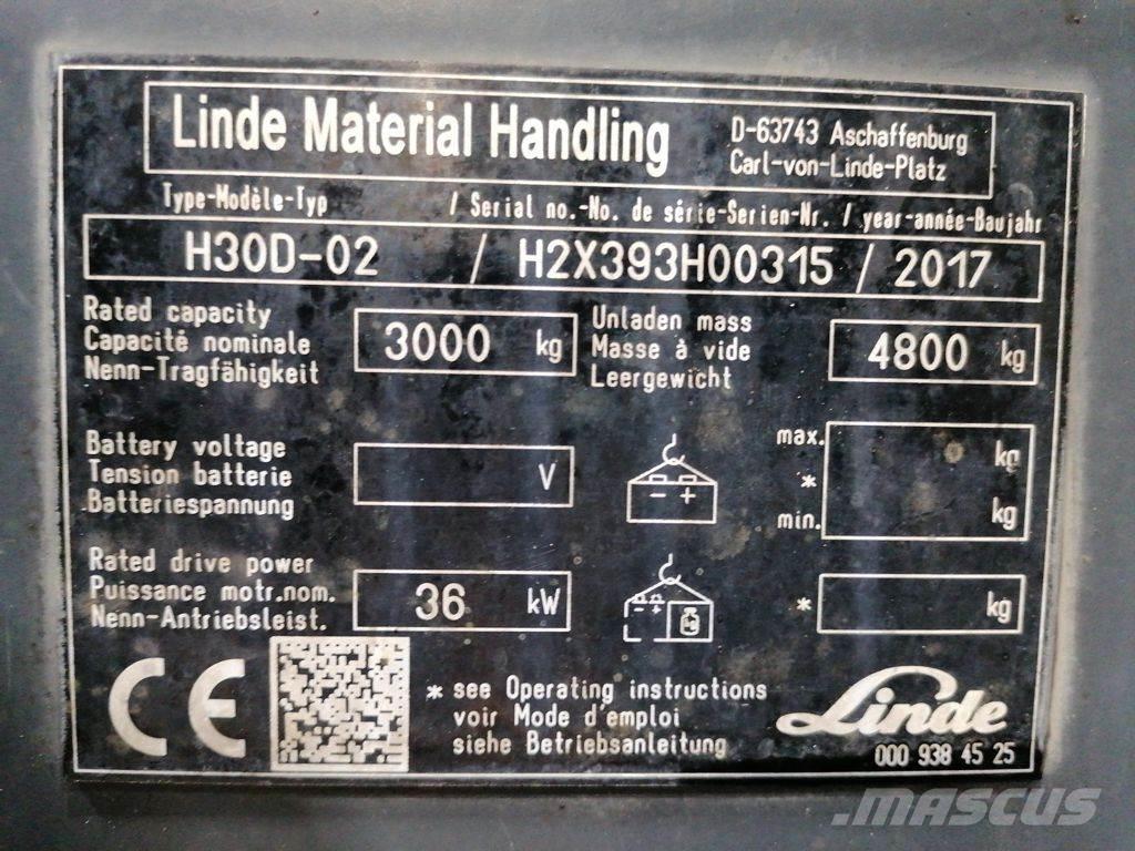 Linde H30D-02 Dieseltrukit