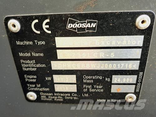 Doosan DX235LCR-5 Telakaivukoneet