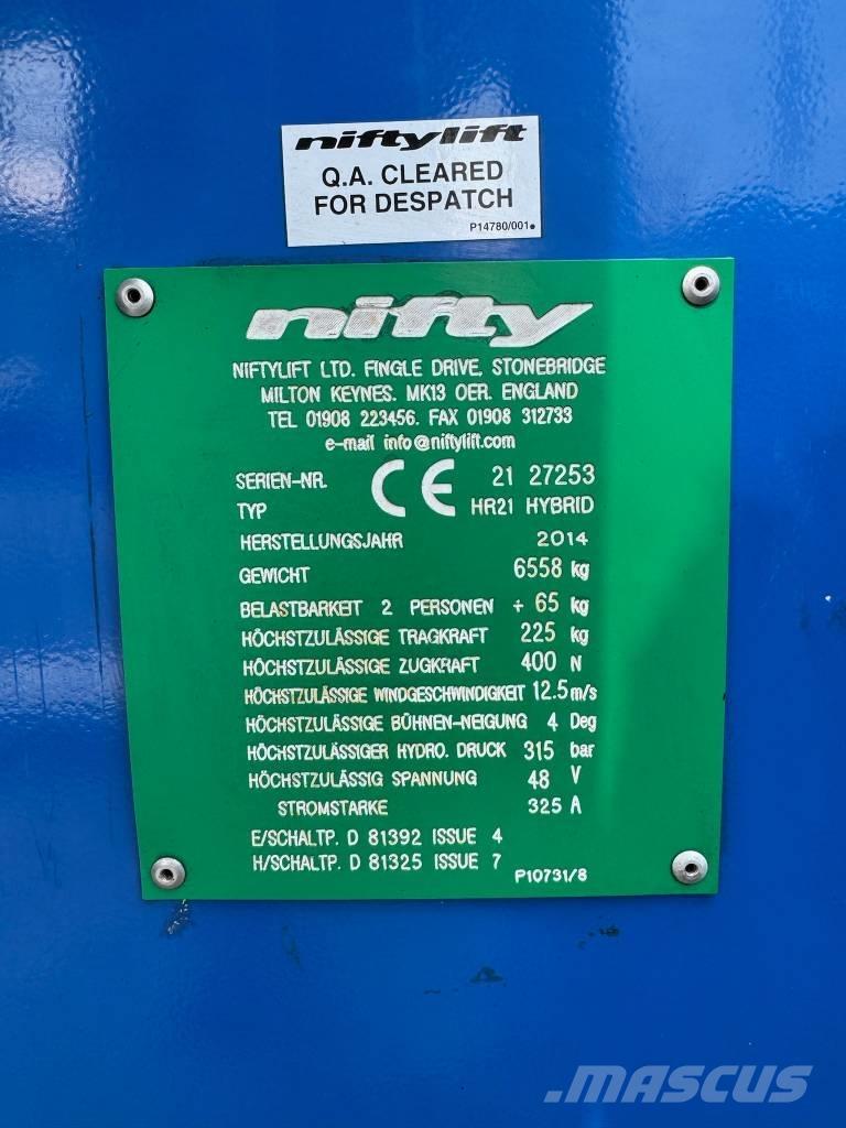 Niftylift HR 21 D E Kuukulkijat