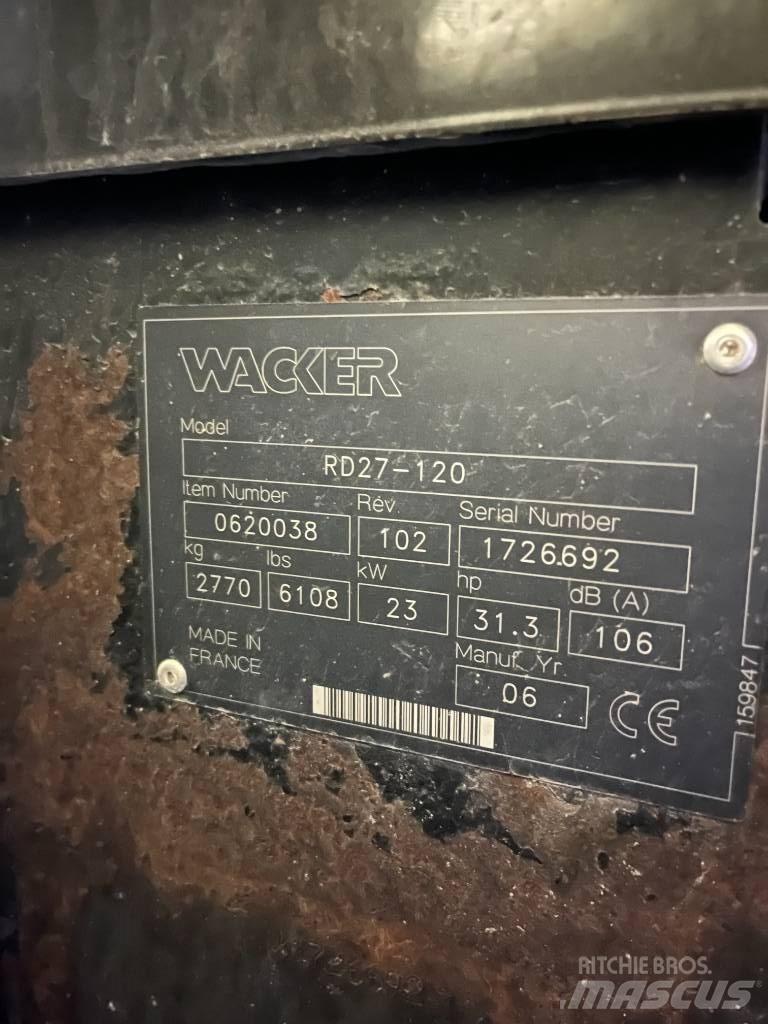 Wacker RD27 Tiivistyskoneet