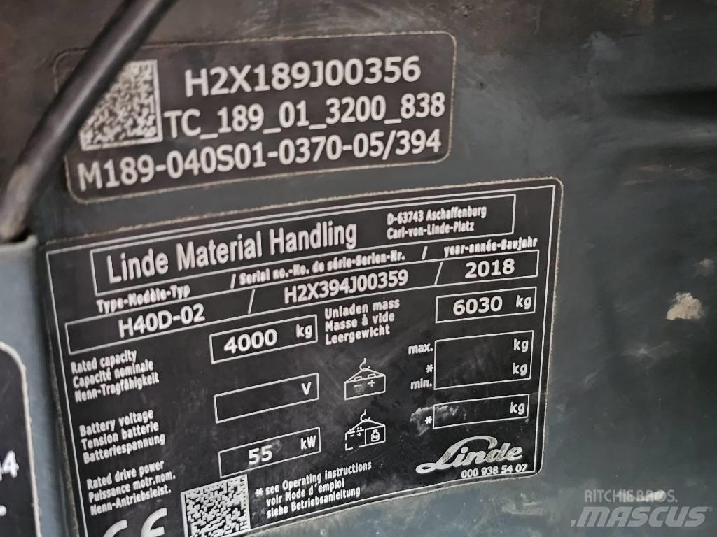 Linde H40D-02 Dieseltrukit