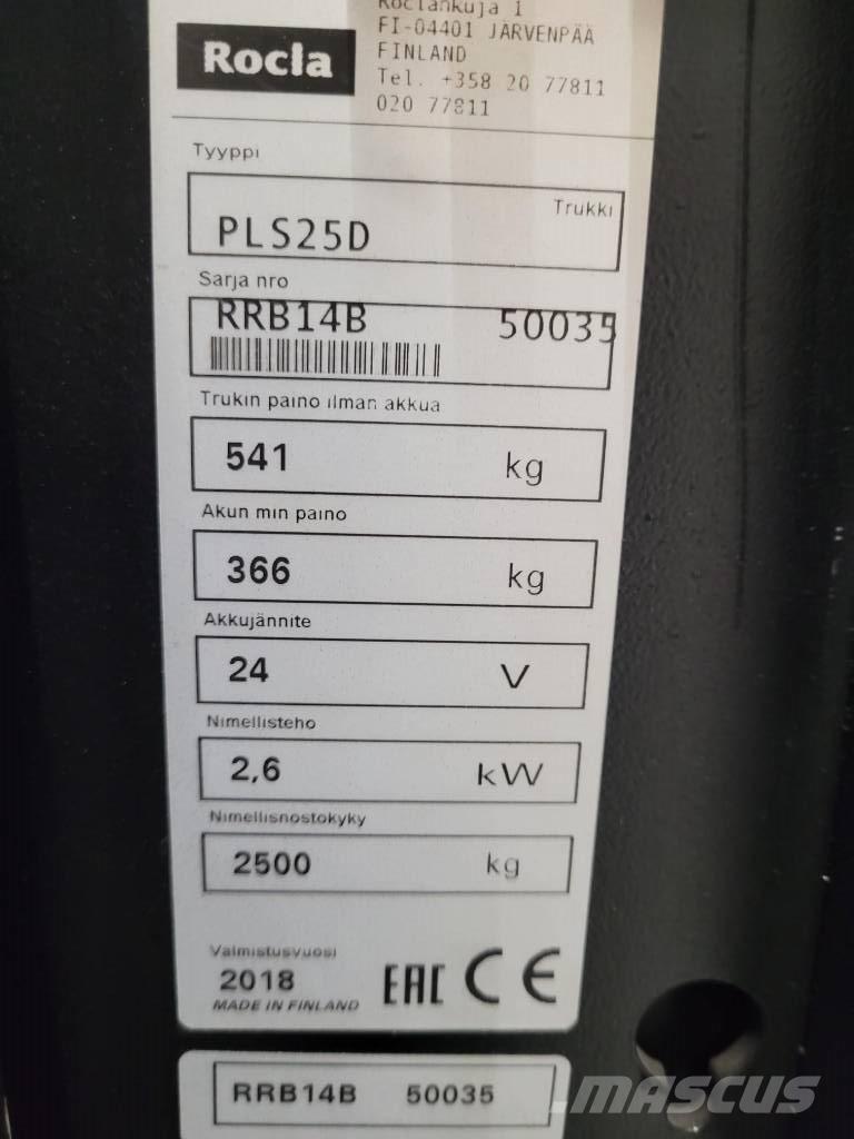 Rocla PLS25D Matalakeräilytrukit