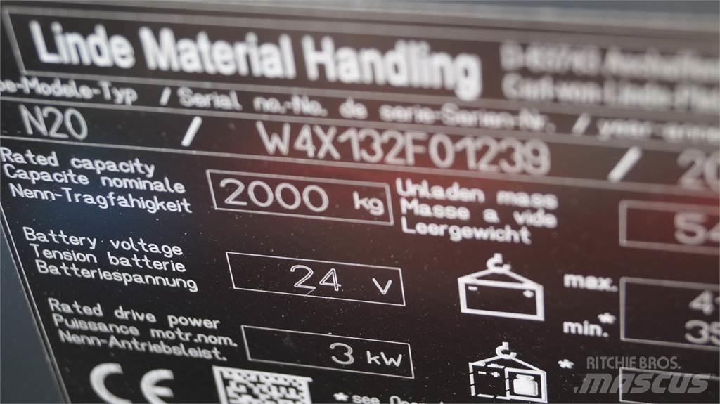 Linde N20 kurz Matalakeräilytrukit